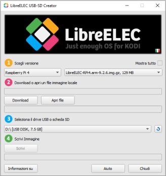 Scelta versione LibreELEC